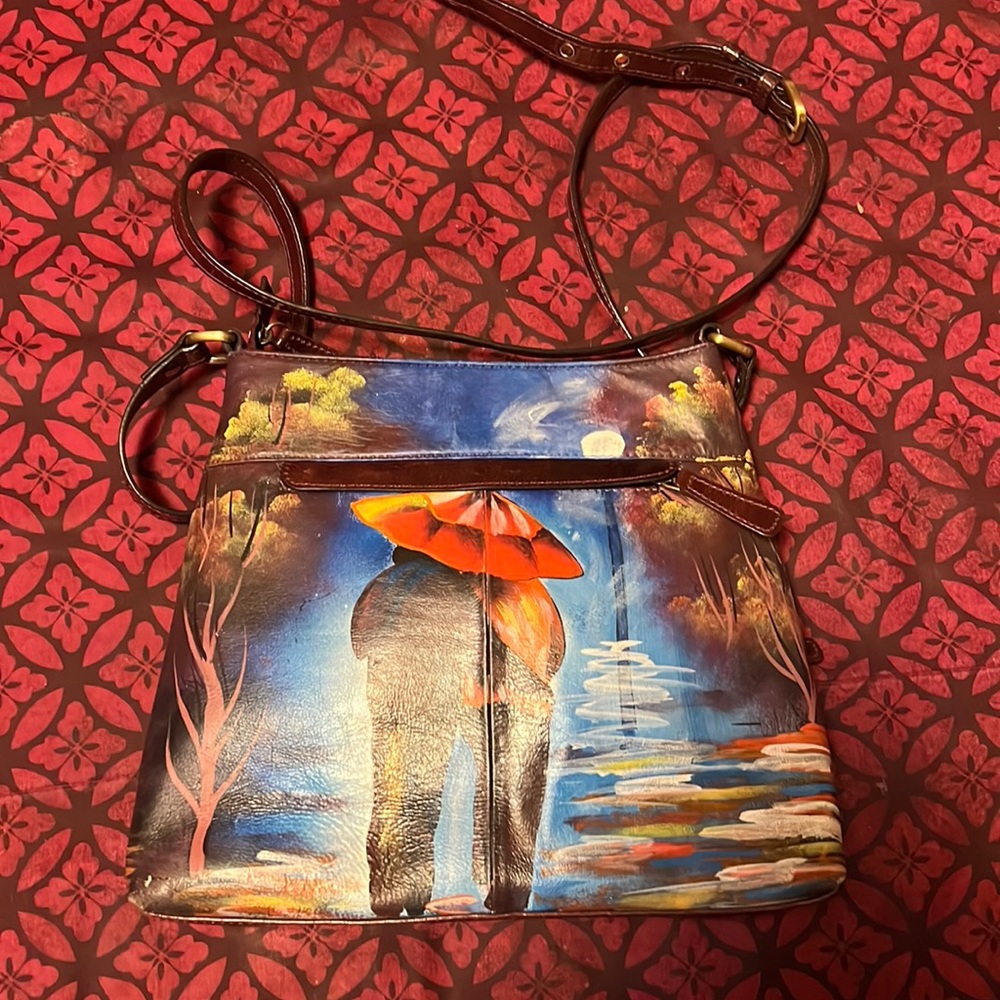 Artistic expressions UNIQUE HANDMADE Vintage HANDBAG 100% AUTHENTIC